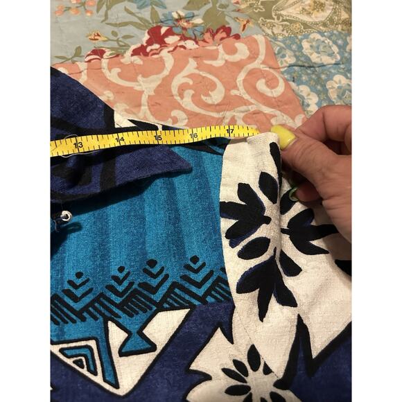 Vintage 60s 70s Sears Hawaii Shirt Small Floral Hawaiian Button Up - Picture 9 of 9